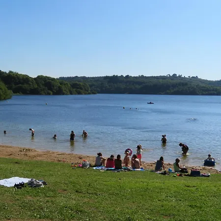 Camping Au Lac Du Drennec Glamping Tent Commana Buitenkant foto
