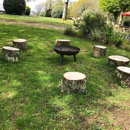 Camping Au Lac Du Drennec Glamping Tent Commana Buitenkant foto